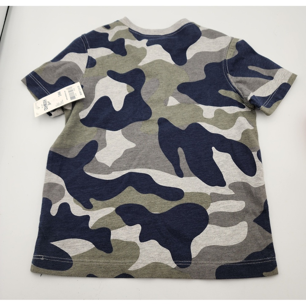 OshKosh Bgosh Boys Camouflage Button Henley T-Shirt Top Size 24M - Picture 4 of 6